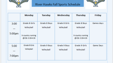 Fall Sports Schedule 