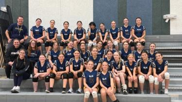 Grade 8 girls volleyball team